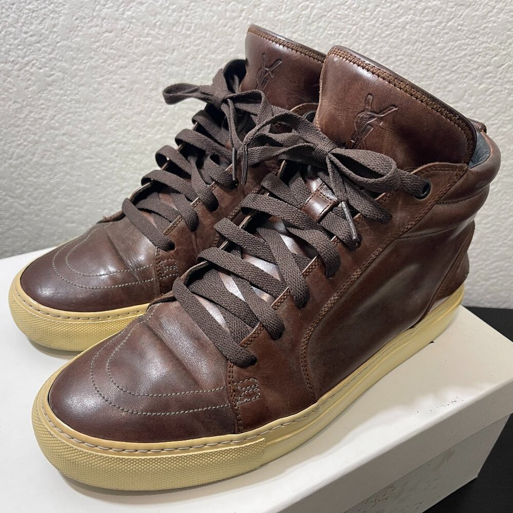 Saint Laurent Malibu Mid Sneakers Moro Men’s EU 41 AJY00 2047
